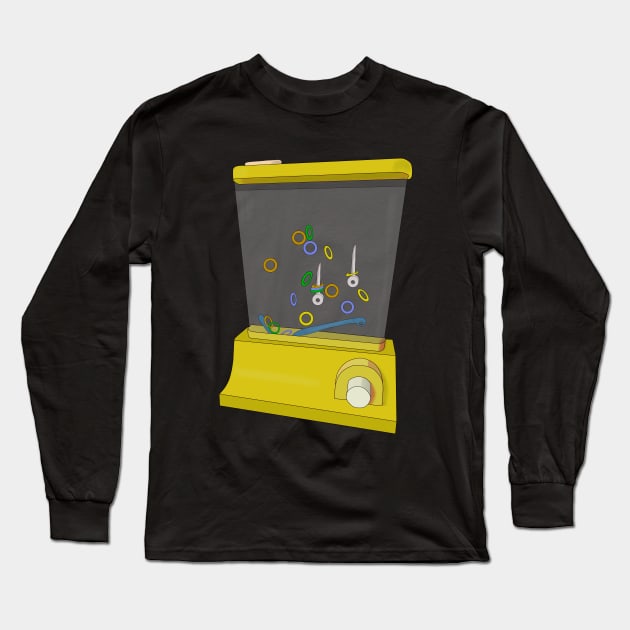 Yellow Waterful Ring Toss Long Sleeve T-Shirt by DiegoCarvalho